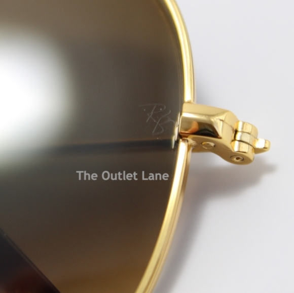 Model Display Ray-Ban Aviator Gradient Brown RB3025 Classic - Picture 13 of 16